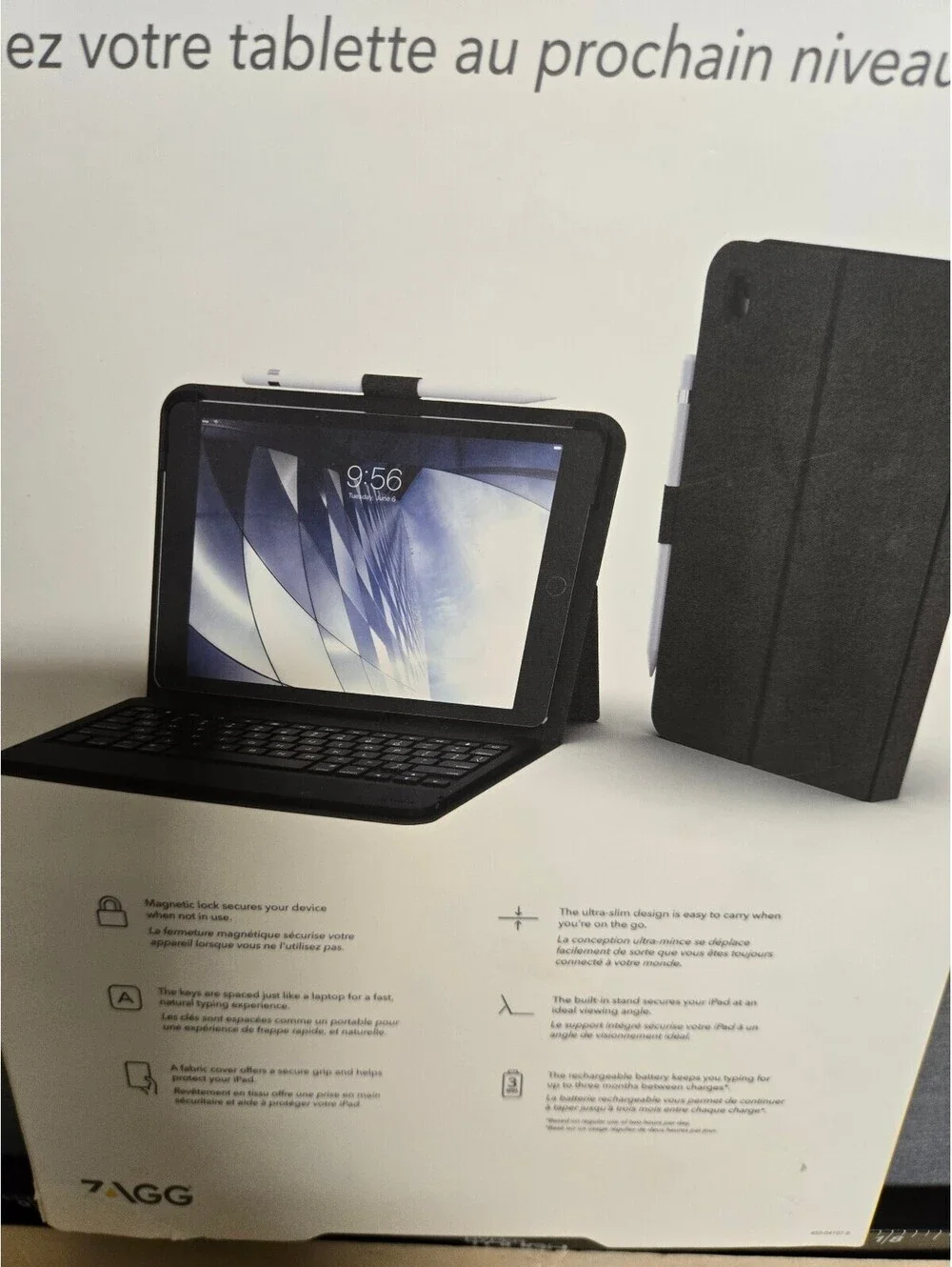 ZAGG Messenger Folio Tablet Keyboard Case for 9.7-inch iPad